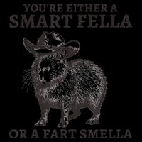 Capybara YouRe Either A Smart Fella Or A Fart Smella 16oz Travel Tumbler