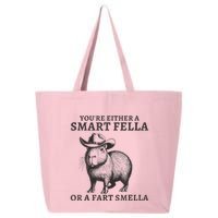 Capybara YouRe Either A Smart Fella Or A Fart Smella 25L Jumbo Tote