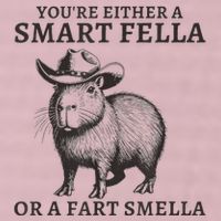 Capybara YouRe Either A Smart Fella Or A Fart Smella 25L Jumbo Tote
