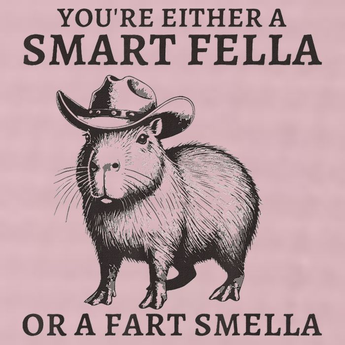 Capybara YouRe Either A Smart Fella Or A Fart Smella 25L Jumbo Tote