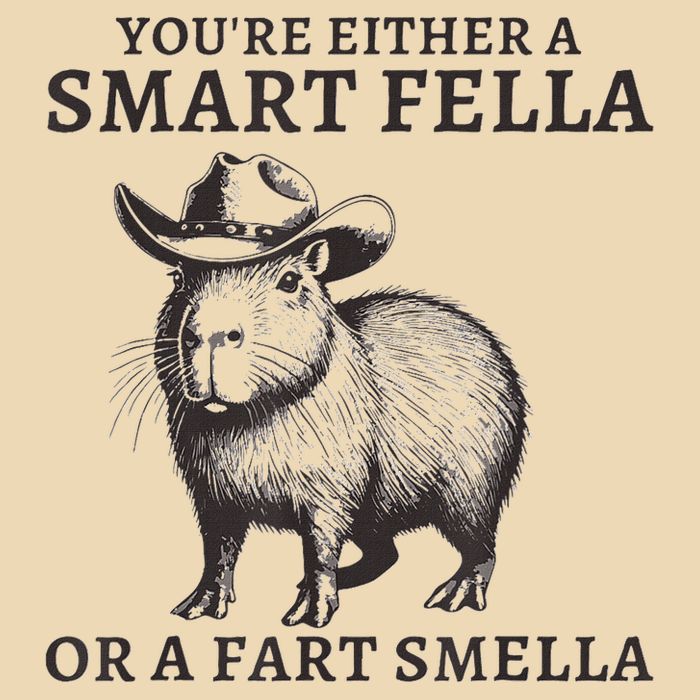 Capybara YouRe Either A Smart Fella Or A Fart Smella Bag