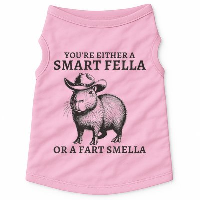 Capybara YouRe Either A Smart Fella Or A Fart Smella Doggie Tank