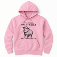 Capybara YouRe Either A Smart Fella Or A Fart Smella Hoodie