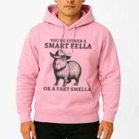 Capybara YouRe Either A Smart Fella Or A Fart Smella Hoodie