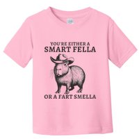 Capybara YouRe Either A Smart Fella Or A Fart Smella Toddler T-Shirt