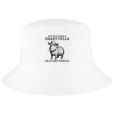 Capybara YouRe Either A Smart Fella Or A Fart Smella Cool Comfort Performance Bucket Hat