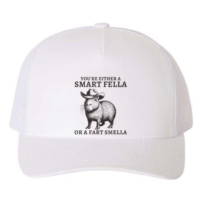 Capybara YouRe Either A Smart Fella Or A Fart Smella Yupoong Adult 5-Panel Trucker Hat