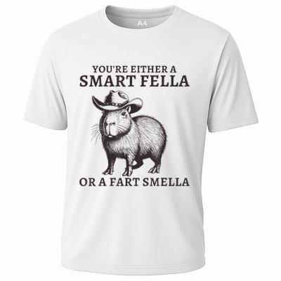 Capybara YouRe Either A Smart Fella Or A Fart Smella Performance Shirt