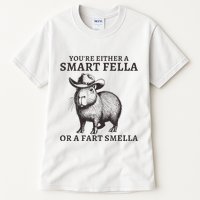 Capybara YouRe Either A Smart Fella Or A Fart Smella Tall T-Shirt