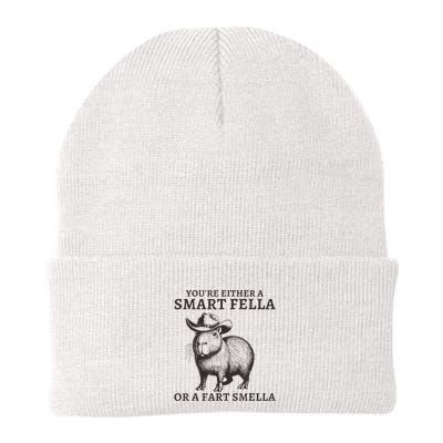 Capybara YouRe Either A Smart Fella Or A Fart Smella Beanie