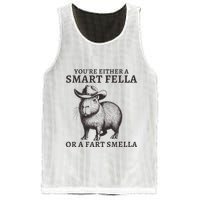 Capybara YouRe Either A Smart Fella Or A Fart Smella Mesh Reversible Basketball Jersey Tank