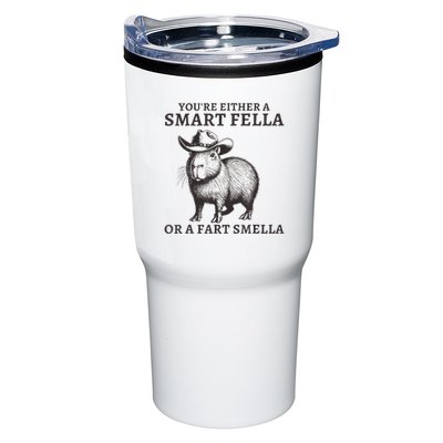Capybara YouRe Either A Smart Fella Or A Fart Smella Tumbler