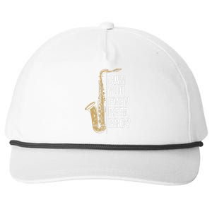 Can You Even Reed Bro Saxophone Sax Player And Saxophonist Snapback Five-Panel Rope Hat