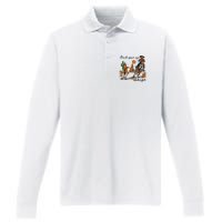 Check Your Ego Amigo Western Vintage Western Cowboy Performance Long Sleeve Polo