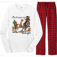 Check Your Ego Amigo Western Vintage Western Cowboy Long Sleeve Pajama Set