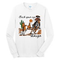 Check Your Ego Amigo Western Vintage Western Cowboy Tall Long Sleeve T-Shirt