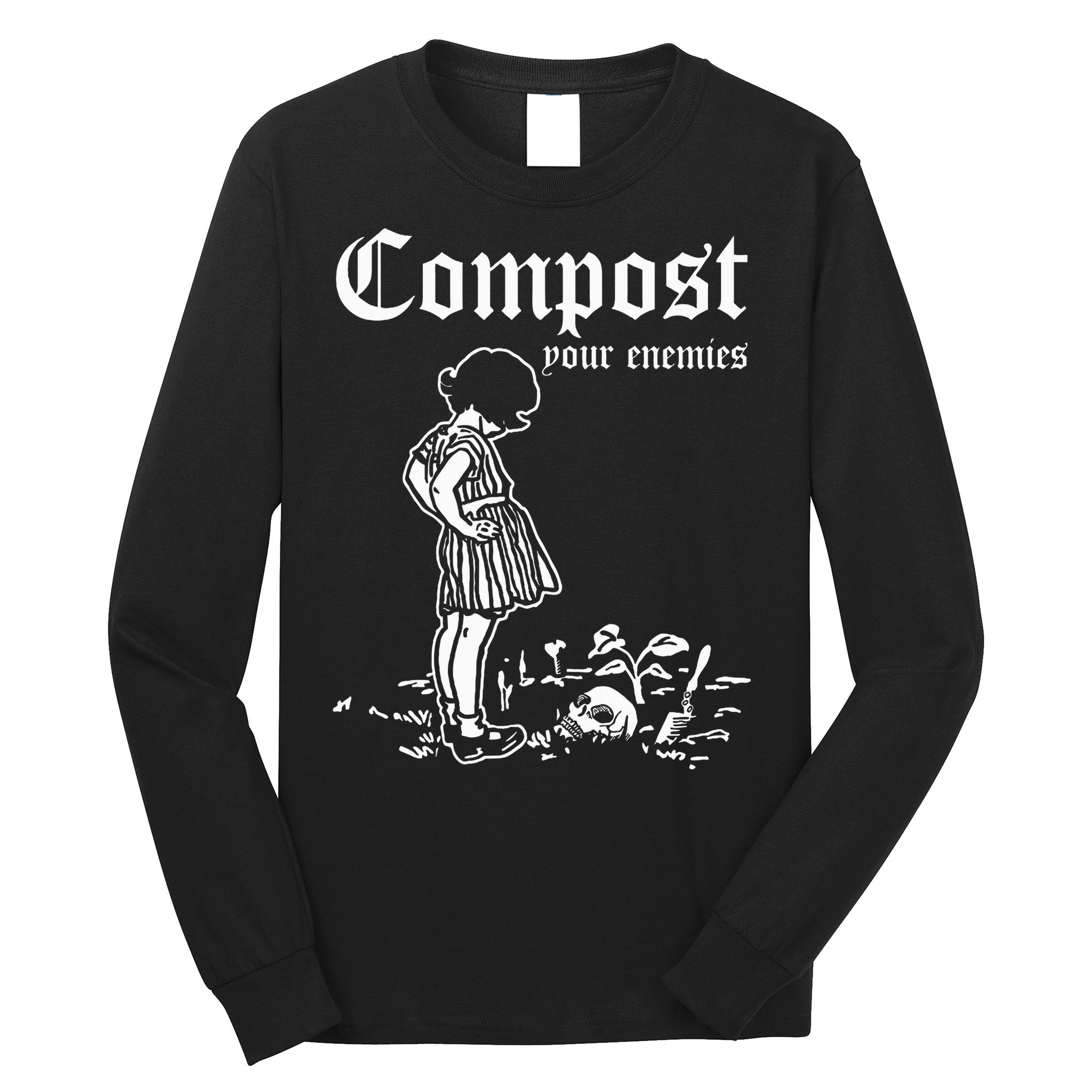 Compost Your Enemies Vintage Dark Long Sleeve Shirt