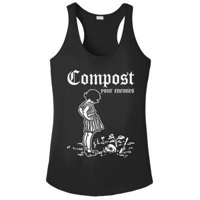 Compost Your Enemies Vintage Dark Ladies PosiCharge Competitor Racerback Tank