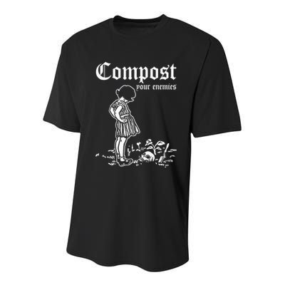 Compost Your Enemies Vintage Dark Youth Performance Sprint T-Shirt