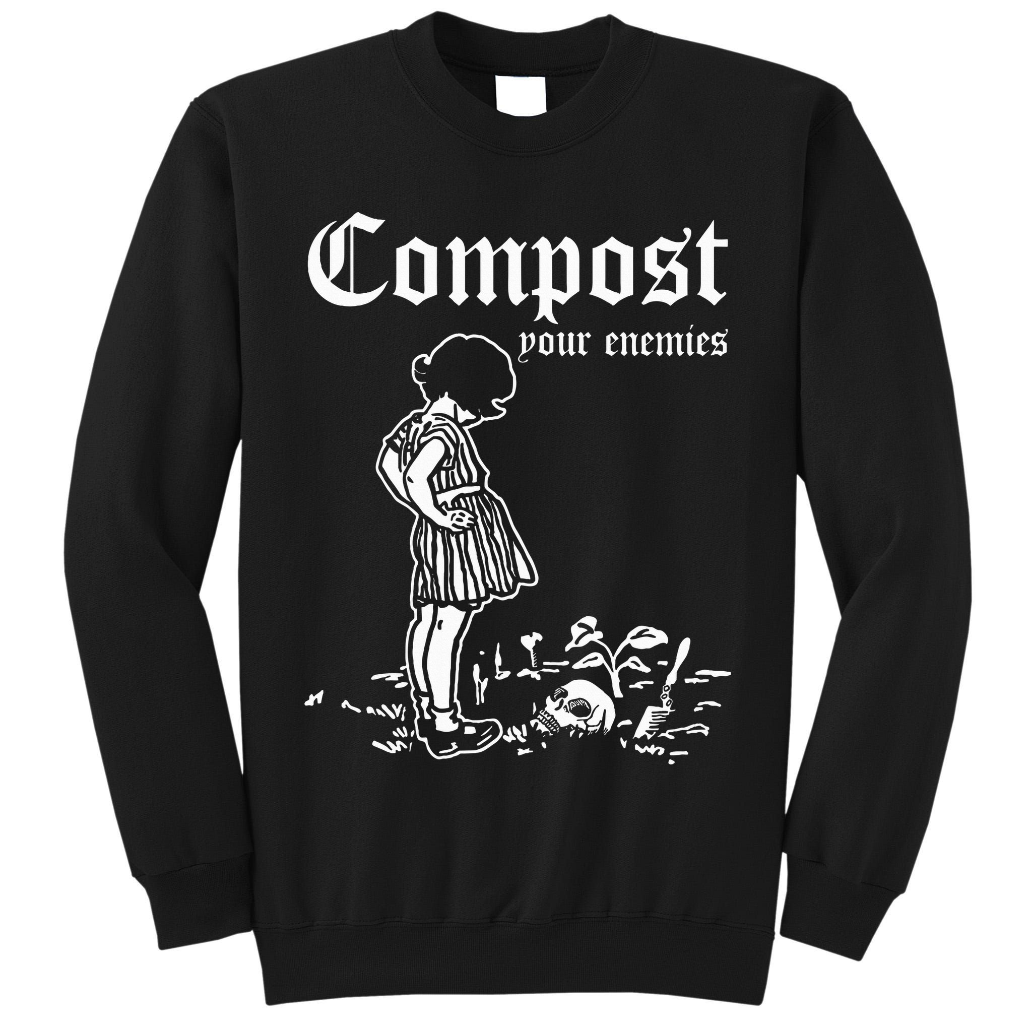 Compost Your Enemies Vintage Dark Tall Sweatshirt