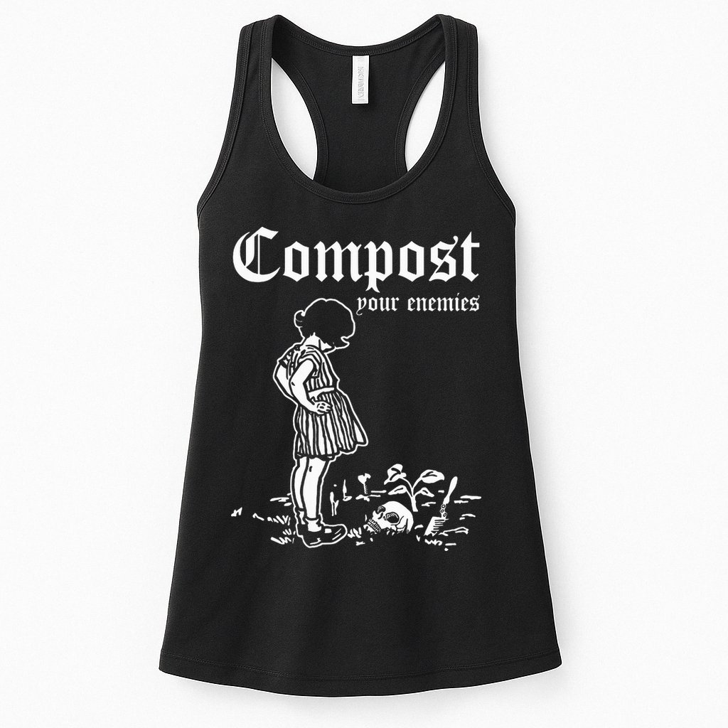 Compost Your Enemies Vintage Dark Womens Tank Top