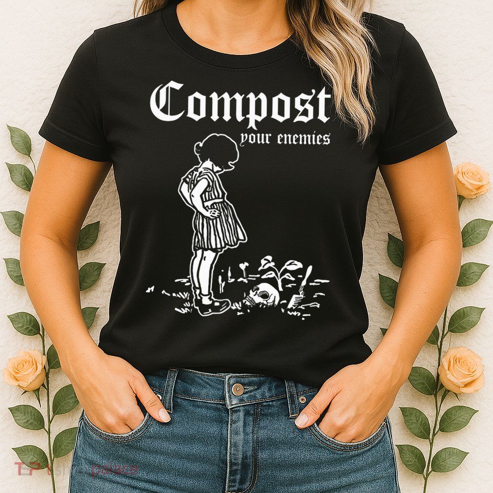 Compost Your Enemies Vintage Dark Womens T-Shirt