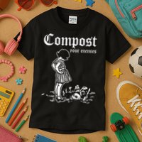 Compost Your Enemies Vintage Dark Kids T-Shirt