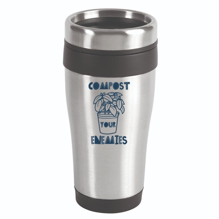 Compost Your Enemies 16oz Travel Tumbler