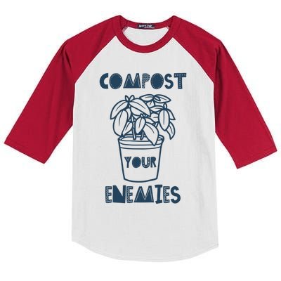 Compost Your Enemies Kids Colorblock Raglan Jersey