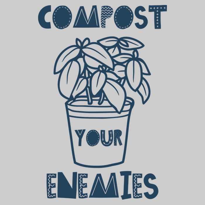 Compost Your Enemies Tie-Dye T-Shirt