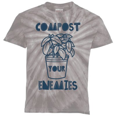 Compost Your Enemies Kids Tie-Dye T-Shirt