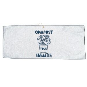 Compost Your Enemies Large Microfiber Waffle Golf Towel