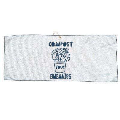 Compost Your Enemies Large Microfiber Waffle Golf Towel