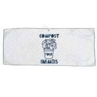 Compost Your Enemies Large Microfiber Waffle Golf Towel