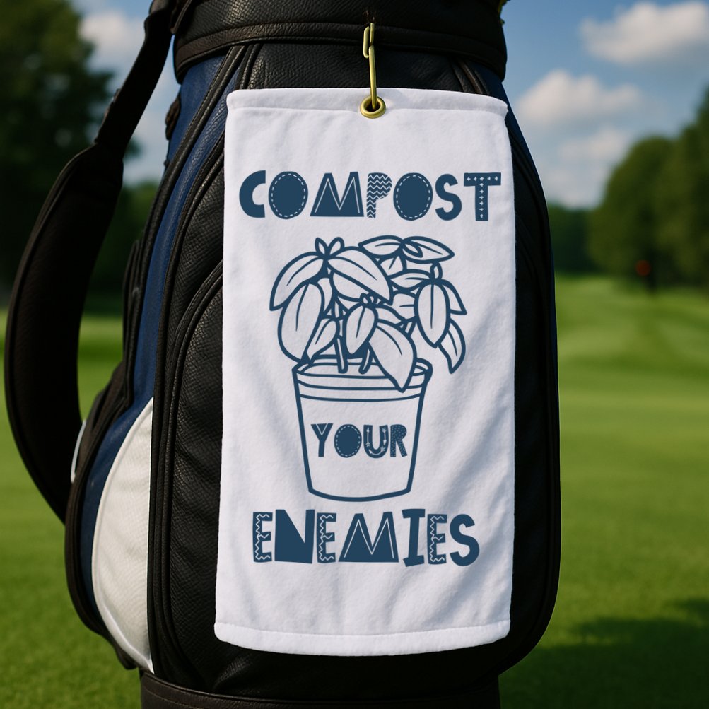 Compost Your Enemies Golf Towel