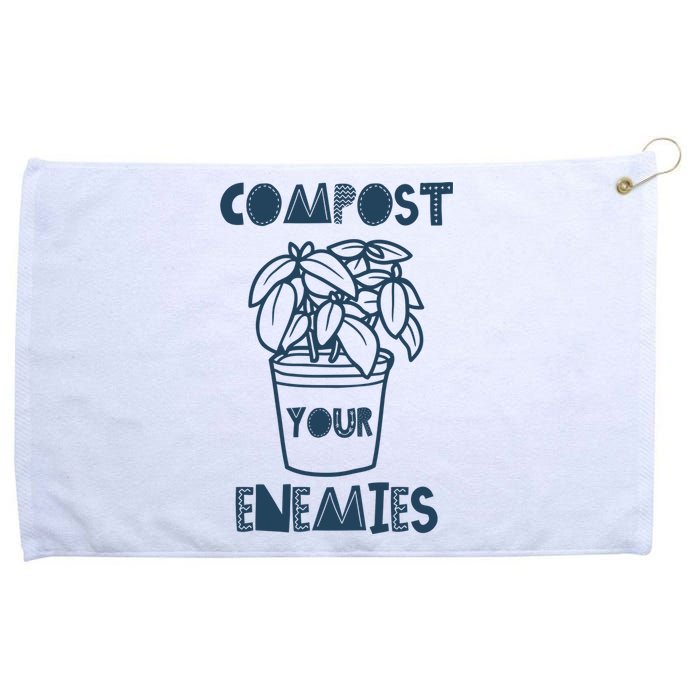 Compost Your Enemies Grommeted Golf Towel