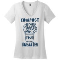 Compost Your Enemies Women's V-Neck T-Shirt