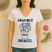 Compost Your Enemies Women's V-Neck T-Shirt