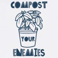 Compost Your Enemies Women's V-Neck T-Shirt