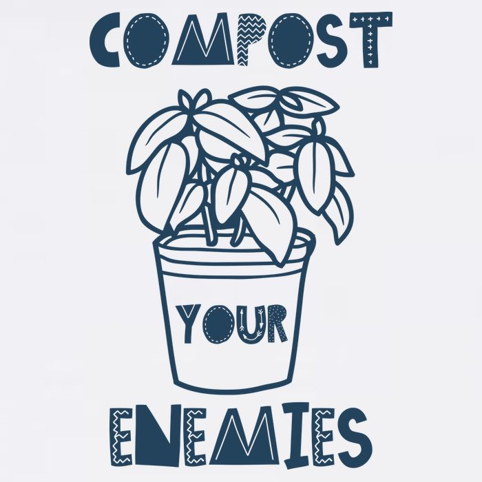 Compost Your Enemies Women's V-Neck T-Shirt