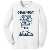 Compost Your Enemies Kids Long Sleeve Shirt