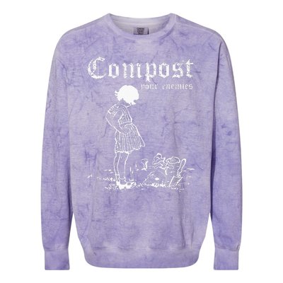 Compost Your Enemies Colorblast Crewneck Sweatshirt