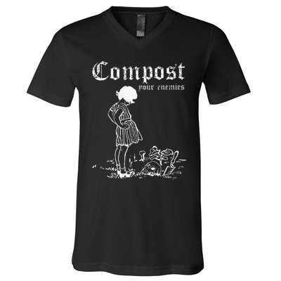 Compost Your Enemies V-Neck T-Shirt