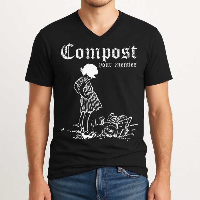 Compost Your Enemies V-Neck T-Shirt