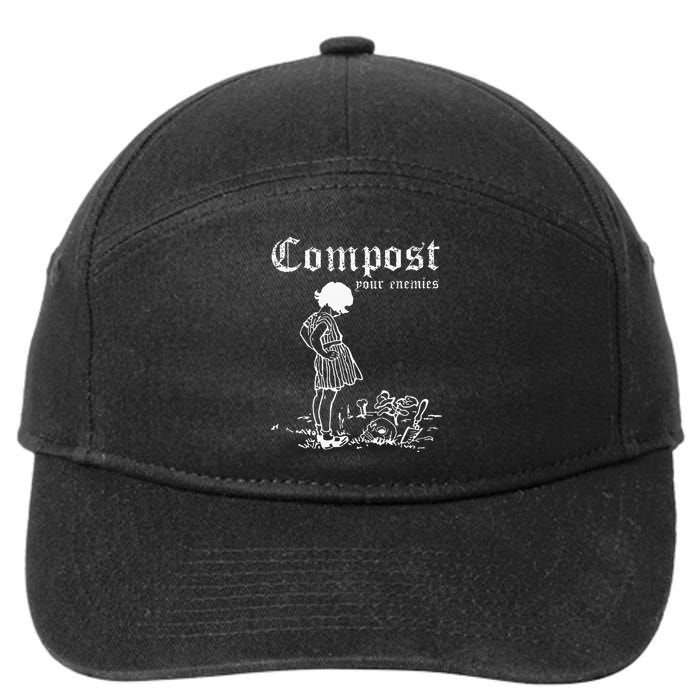 Compost Your Enemies 7-Panel Snapback Hat