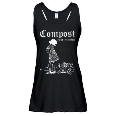 Compost Your Enemies Ladies Essential Flowy Tank