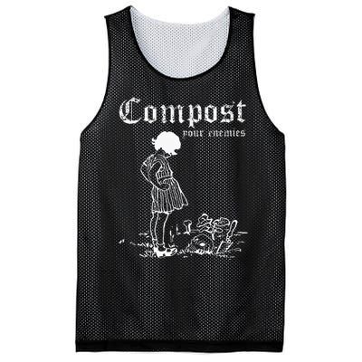 Compost Your Enemies Mesh Reversible Basketball Jersey Tank