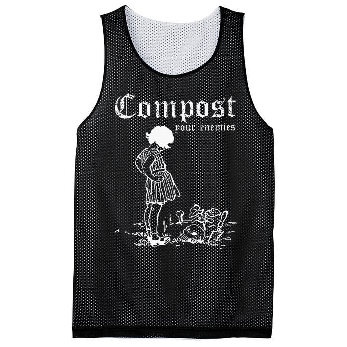 Compost Your Enemies Mesh Reversible Basketball Jersey Tank