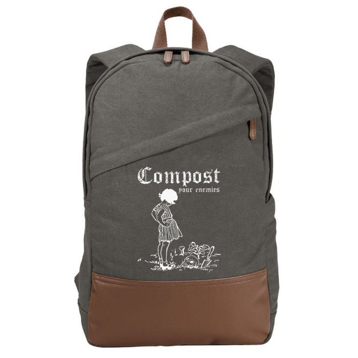 Compost Your Enemies Cotton Canvas Backpack
