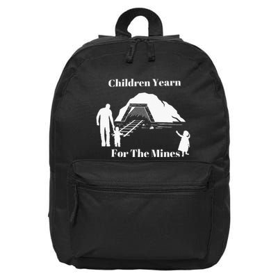 Children Yearn For The Mines 16 in Basic Backpack